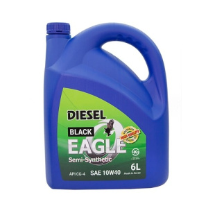 Масло дизельное BLACK EAGLE Diesel Semi-Syn. 10W40 API CG-4  6L фото 123249
