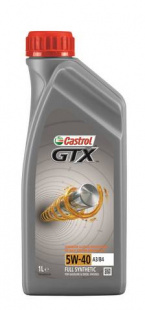 Castrol GTX 5w40  SM/CF, A3/B4  1 л (масло синтетическое) фото 114800