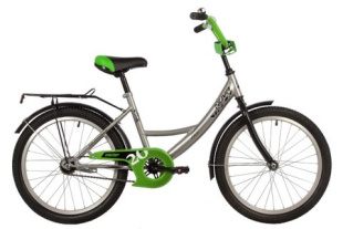 Велосипед NOVATRACK 20" VECTOR сереброо, защ А-тип, торм нож., крыл и багаж чёрн., без доп кол161821 фото 123451
