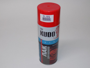 KUDO KU-9022 Лак для тонировки фар красный 520 мл (аэрозоль) фото 93250