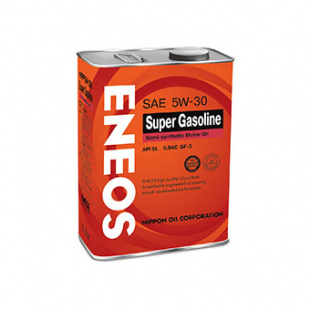 ENEOS Super Gasoline 5w30  SL, GF-3  4 л (масло полусинтетическое) фото 86219
