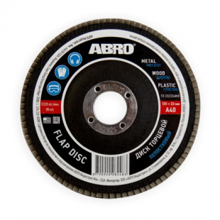 Диск торцевой лепестковый 40 (125 мм х 22,23 мм) ABRO FD-12522A40-R фото 121998