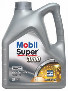 MOBIL SUPER 3000  0w20 4 л (масло синтетическое) фото 120977