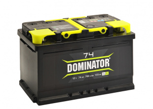 Аккумулятор Dominator 74 а/ч L (низ)  740А 276х175х175 фото 110907