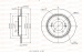 Тормозной диск зад. B2203013 \584113V500\UBS    KIA Optima /HYUNDAI Soul (NIBK.RN1601) (TRW. DF7953)
