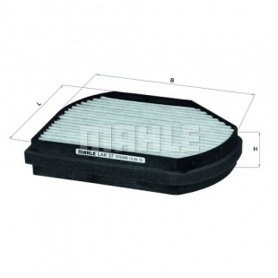 MAHLE Фильтр салонный угольный LAK 37 Z0322 (CU 2897) фото 110556
