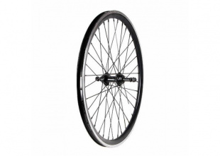 Колесо 24" заднее, двойной алю. обод, гайки, V-brake, под трещетку WSM-24RV фото 117209