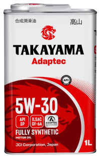 Takayama Adaptec 5W30 GF-6A SP  1л (металл) синт АКЦИЯ -18% фото 131854