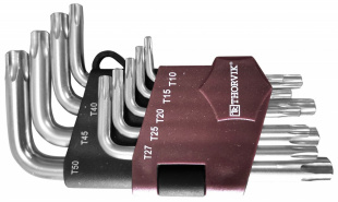 Набор ключей торцевых TORX® коротких, Т10-T50, 9 предметов TKS9S фото 119781