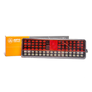 Фонарь задний, для КамАЗ К5, лев., LED, с прямоугольным 6-ти контактным разъемом, 24 В АЕ фото 135710