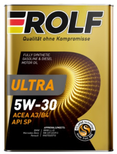 Rolf Ultra 5W30 A3/B4 SP 4л (металл) синт ^ фото 133876