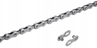Цепь Shimano Deore, M6100, 12 скоростей, 118 звеньев, замок цепи, серебристая, без упаковки фото 128761