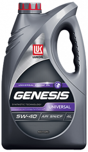 ЛУКОЙЛ Genesis UNIVERSAL  5w40  SN/CF, A3/B4   4 л ( масло на основе синтетич. технол.) фото 82866