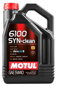 MOTUL 6100 SYN-CLEAN 5w40 SN/C3 4л (масло полусинтетическое) 111863 фото 109894