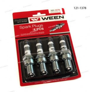 Свечи WEEN ВАЗ 2108-21099 карбюратор, ВАЗ 21213 (комплект 4 шт)    121-1378/378 фото 85447