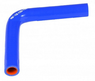 Патрубок силиконовый угловой 90° L150*150 d018  фото 99788