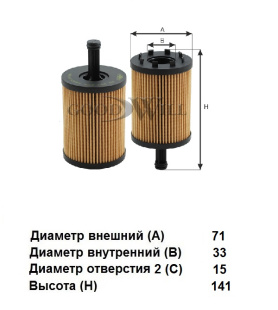 Фильтр масляный OG 207 ECO \КАТР\071115562\GOODWILL    AUDI A2-A6\Q5 SKODA Oktavia  (MANN. HU719/7X) фото 125801