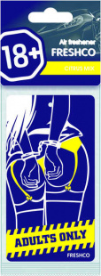 Ароматизатор подвесной картонный 18+ Цитрусовый микс AZARD AR1VM030 фото 95329