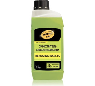 AC4211 Очиститель следов насекомых Removing Insects, концентрат 1:3-1:5, канистра 1 л фото 127013