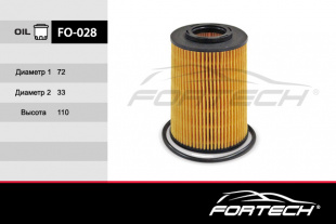 FO-028    FORTECH Ф\ масл\КАТР\2631027100    HYUNDAI i30\Santa Fe 2\Tucson; KIA  Ceed  (HU822/5x) фото 91446