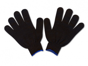 Перчатки  х/б черные  "ПОЛУШЕРСТЯНЫЕ" без ПВХ (250шт) фото 90074