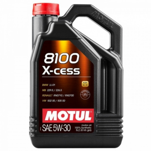 MOTUL 8100 X-cess 5w30  SL/CF, A3/B4   5 л (масло синтетическое) 113530/108946 фото 97034