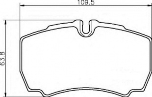 FB-1305R   FORTECH Колодки тормозные зад \42470841    FORD Transit,IVECO  (PN0338) (TRW. GDB1535) фото 109353