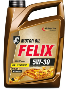 FELIX масло моторное универсальное 5w-30 синт ACEA A5/B5 API SL/CF канистра 4 л АКЦИЯ  фото 130699