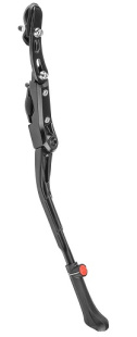 Подножка 20"-28" FSDA-616-37 задняя, крепление на 2 пера вилки, телескопич, алюм черная 390086 фото 129523