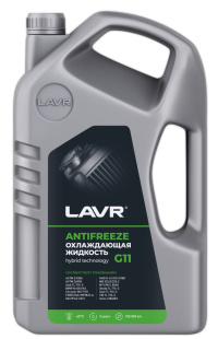 LAVR Охлаждающая жидкость ANTIFREEZE G11  5 кг (зеленый)  LN1706 фото 130868