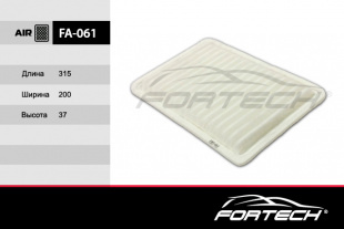 FA-061    FORTECH Ф\ возд\ZJ0113Z40     MAZDA 2 (07~),3 (BK) (03~), 3 (09~)  (VIC. A-472) ( C3220 ) фото 87632