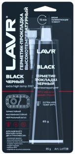 LAVR Герметик-прокладка черный высокотемпературный  85гр   LN1738 фото 130818