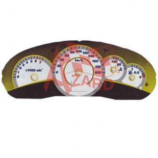 Декоративная вставка комбинации приборов КАЛИНА/ ЖЕЛТЫЙ АКЦИЯ -15% фото 119227