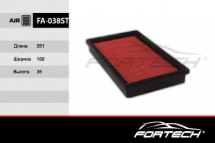 FA-038 ST   FORTECH Ф\ возд\16546AA020    NISSAN Almera,Primera, X-Trail  (VIC. A-243) (MANN. C2964) фото 84962