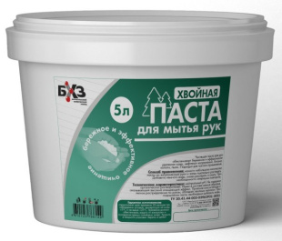 Паста очищающая для рук хвойная (пластиковое ведро 5 л.) фото 135200