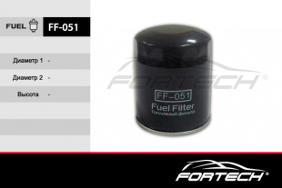 FF-051    FORTECH Ф\топл\319458Y000    HYUNDAI HD 120 (D6DA) 6.6TD ( P550405) (SAKURA. FC-1107) фото 106744
