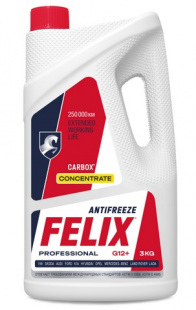 FELIX Carbox G12+ Антифриз красный КОНЦЕНТРАТ 3 кг г.Дзержинск фото 112333