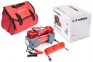 172-1004, WEEN, Компрессор, Profi-1004, (240 W, 50L/MIN, 12 V, 10 атм./150 PSI), двухпоршневой, подк фото 120272
