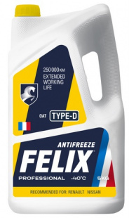 FELIX  Антифриз TYPE D  5 кг желтый  г.Дзержинск фото 112350
