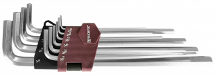 Набор ключей торцевых шестигранных удлиненных дюймовых, H1/16"-H3/8", 10 предметов HKIL10S фото 119613