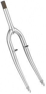Вилка стальная, V-brake серебристая арт.110042 (d26) фото 117271