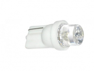 Светодиод 12V 5 б/ц конус WHITE Т10 W2.1x9.5d (10 шт)    МАЯК фото 86502