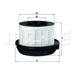 Воздушный фильтр LX 814/1 \D0322\A0040942404\MAHLE   (P785542) (AF26165) (MANN. C411776 , C41001KIT) фото 111854