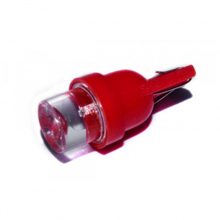 Светодиод 12V 5 б/ц конус RED Т10 W2.1x9.5d (10 шт)    МАЯК фото 88605