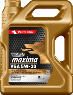 Petrol Ofisi Maxima VSA 5W-30 API SN, ACEA C3, VW 504.00/507.00, PORSCHE C30 Масло моторное,  5 л фото 132950