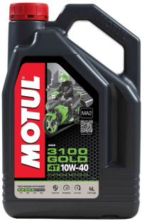 MOTUL 3100 4T GOLD 10w40  4 л (масло моторное) 113543/113193 фото 130627