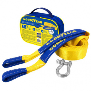 Динамическая стропа (рывковая) с шаклом Goodyear 5 тонн, 5 метров GY004011 фото 112808
