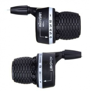 Шифтеры Microshift MS-25 3 friction/6 indeХ, компл.из 2-х шт. на 3 и 6 скоростей фото 95056