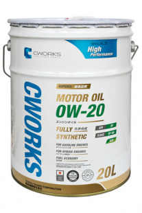 SUPERIA CWORKS OIL 0W20  SP/GF-6A  20 л (масло моторное синтетическое) Япония фото 122249