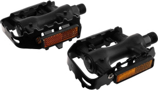 Педали STG FP-906, ось 9/16", пласт. корпус с стал. рамкой, черные X21213 фото 131675